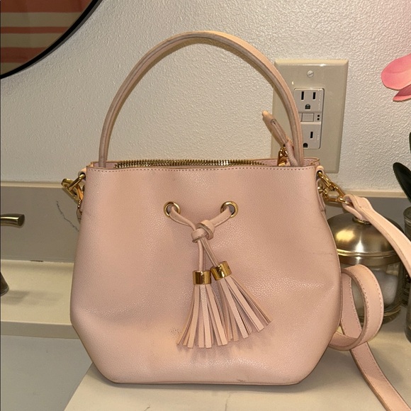 Elegant Pink Tassel Handbag - Picture 1 of 3